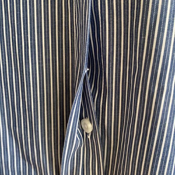 NWT Thakoon Design Nation London Blue White Button Down Striped Shirt Size S - Picture 9 of 15